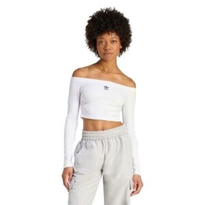 Női hosszú ujjú póló ADIDAS ORIGINALS ESS RIB LS WHITE kép