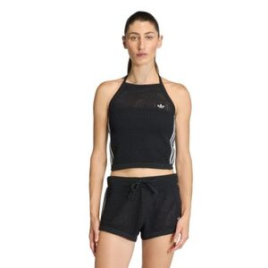 Női trikó ADIDAS ORIGINALS CROCHET TOP BLACK kép