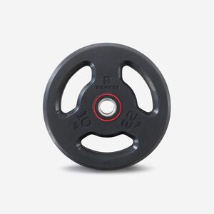 Domyos Súlyzótárcsa, gumírozott fém, 10 kg-os, 28 mm-es rúdhoz kép