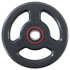 Corength Súlyzótárcsa, gumírozott fém, 5 kg-os, 28 mm-es rúdhoz kép