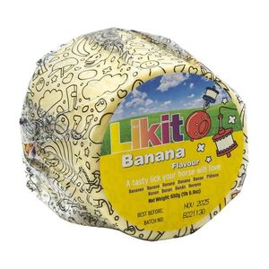Likit Nyalótömb-utántöltő, banánízű, 625 g lovaknak és póniknak - kép