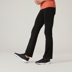 Domyos Női fitneszleggings, egyenes szabású, pamut kép