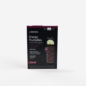 Decathlon Energiaszelet, zselés, fekete ribizli-alma-acerola, 5x25g kép