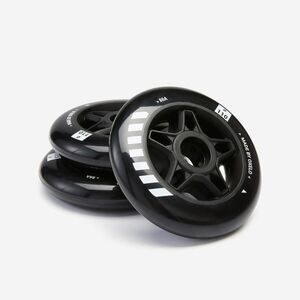 Oxelo Freeride görkorcsolya kerék 110 mm, 86A, 3 db, fekete kép