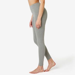 Domyos Női fitneszleggings, pamut, rugalmas kép