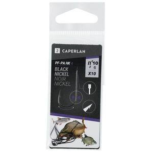 Caperlan Horog, nikkel, egyágú, nem előkötött, 10 db - PA HK 4 kép