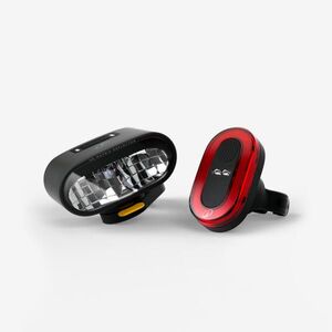 Decathlon Kerékpár lámpa szett, első és hátsó, USB-C tölthető, 400 lumen - ST930 kép