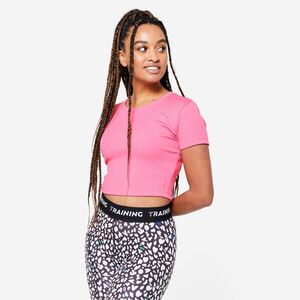 Domyos Női fitnesz crop top póló, 520-as kép