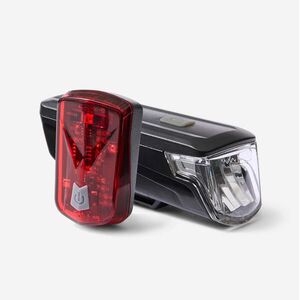 Decathlon Kerékpár lámpa szett, első és hátsó, USB tölthető, 80 lumen - ST510 kép