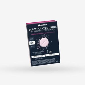 Decathlon Elektrolit pezsgőtabletta, cukormentes, bogyós gyümölcsös, 20 x 4 g kép