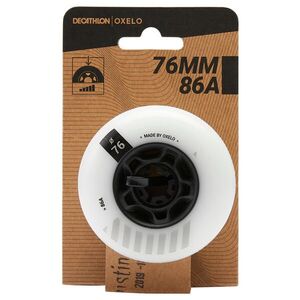 Oxelo Freeride görkorcsolyakerék 76 mm, 86A, 4 db, fehér kép