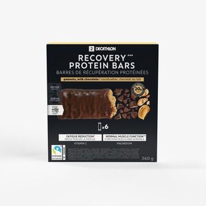 Decathlon Proteinszelet regenerálódáshoz, csokoládé-mogyoró, 6 db kép
