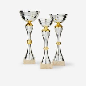 Trophée Vainqueurs 3 db kupa, 30/33/35 cm kép