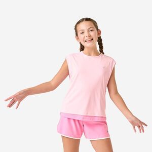 Decathlon Lány póló 2 az 1-ben, légáteresztő, multisport kép