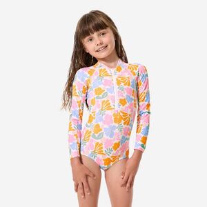Decathlon Lány egyrészes fürdőruha, hosszú ujjú, UV-szűrős - Loulou kép