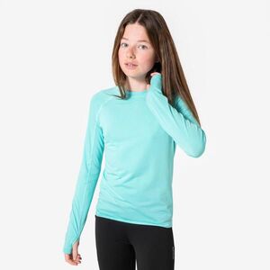 Kiprun Gyerek futópóló, hosszú ujjő - SKINCARE BLEU TURQUOISE kép