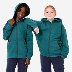 Decathlon Gyerek melegítőfelső, cipzáros, kapucnis kép