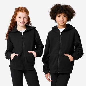 Decathlon Gyerek melegítőfelső, cipzáras, kapucnis kép