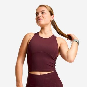 Domyos Női fitnesz ujjatlan crop top, alakformáló kép