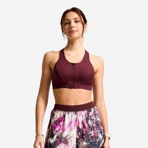 Decathlon Női sportmelltartó, cipzáros, közepes tartás kép