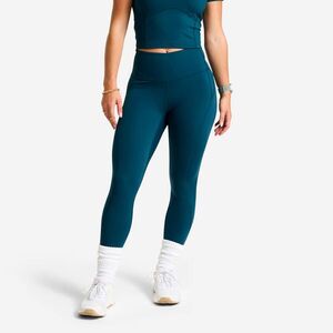 Domyos Női fitneszleggings, magasított derekú, alakformáló kép