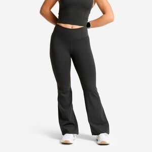 Domyos Női fitneszleggings, magas derekú, bővülő szárú kép