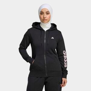 Adidas Női fitnesz kapucnis pulóver, cipzáras kép