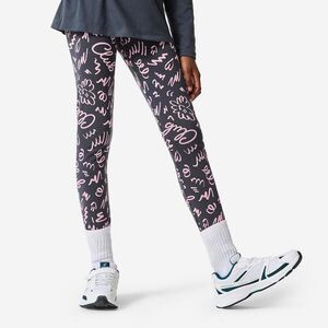 Decathlon Lány fitneszleggings, pamut kép