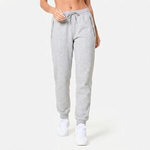Domyos Női fitnesz melegítőnadrág, bolyhozott pamut kép