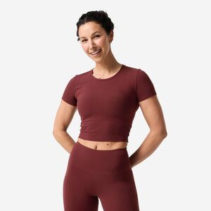 Domyos Női jóga- és pilates póló, rugalmas, puha kép
