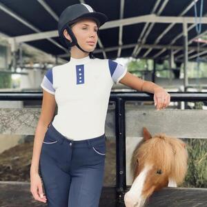 Equestrian College Női Versenying Rugalmas Anyagból, Kontrasztos Színekkel - "Dynamic" kép