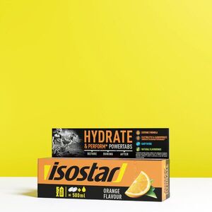 Isostar Izotóniás pezsgőtabletta Powertabs narancs, 10x12 g kép