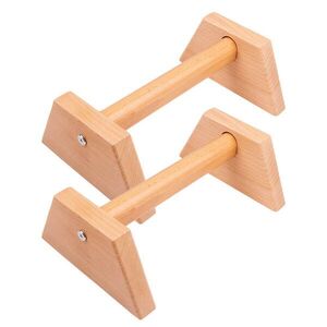 Fából készült fekvőtámasz markolat inSPORTline Gripolix 30 cm, robusztus szerkezet, könnyű összeszerelés, csúszásmentes gumibevonat az alján kép