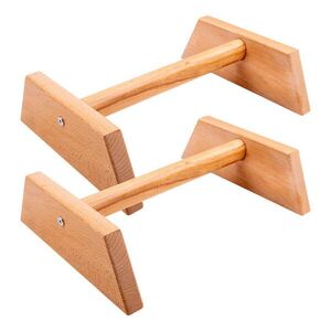 Fából készült fekvőtámasz markolat inSPORTline Gripolix 40 cm, robusztus szerkezet, könnyű összeszerelés, csúszásmentes gumibevonat az alján kép
