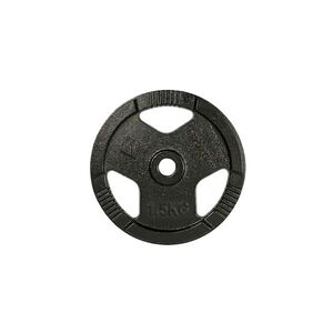 Öntöttvas súlytárcsa inSPORTline Hamerton Black 1, 25 kg 30 mm, kopásgátló bevonat, praktikus fogantyú, hosszú élettartam kép