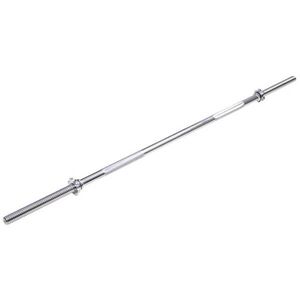 Súlyemelő rúd inSPORTline Welerty egyenes 180cm/30mm menettel és hüvelyekkel, kiváló minőségű acél rúd, csúszásmentes fogantyúk kép