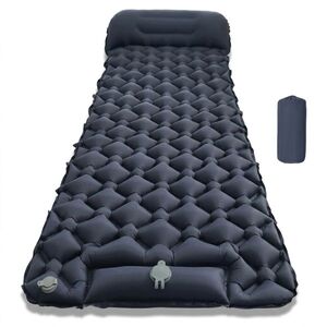 Felfújható matrac beépített pumpával inSPORTline Soultea 190x60x6 cm, kompakt méret, hatékony szigetelés, felfújás beépített pumpával, két szelep kép