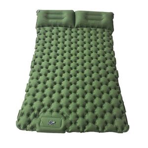 Kétszemélyes felfújható matrac, beépített pumpával inSPORTline Faustea 192x125x8 cm, kompakt méret, hatékony szigetelés, felfújás beépített pumpával kép