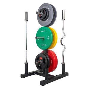 Állvány 50 mm-es tárcsákhoz inSPORTline Opello, matt felület, robosztus kivitel, gumiütközők, 4 rögzítési pont kép