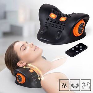 EMS nyakmasszírozó készülék inSPORTline Elixon, ergonomikus kialakítás, csendes működés, újratölthető akkumulátor, vezeték nélküli távirányító, fűtés kép