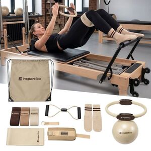 Pilates készlet inSPORTline Sinuata, rugalmasság javítása, csúszásgátló pilates zoknik, 3 ellenállási szintű gumiszalagok, strapabíró anyagok kép
