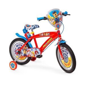 Gyermek kerékpár Toimsa Paw Patrol Boy 16", egyensúlyozó kerekek, palack tartó, első féknyereg és a hátsó dobfék, 5 éves vagy annál idősebb gyermekek kép