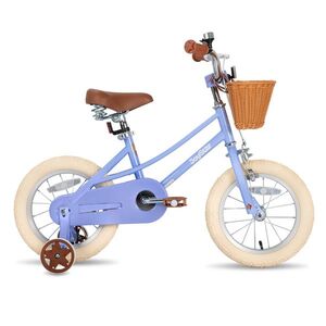 Gyermekkerékpár kosárral Joystar Retro 14", 92-120 cm, kiegészítő segédkerekek , csengő, szilárd acélváz, mintázott felfújható kerekek, puha ülés kép