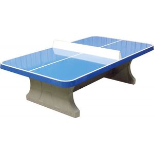 vandálbiztos, kültéri HeBlad beton pingpong asztal klasszikus kék, kerekített, 1360 kg kép