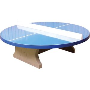 vandálbiztos, kültéri HeBlad beton pingpong asztal klasszikus kék, kerek, 1570 kg kép
