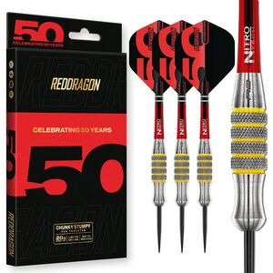 dart nyíl steel Red Dragon Darts 50 Years - Stumpies 28g 85% kép
