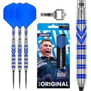 Dart szett Red Dragon steel Gerwyn Price Blue Original Switch Point 26g kép