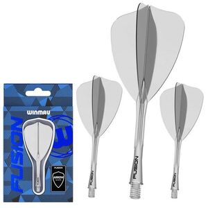 Darts toll és szár egyben Winmau Fusion Arrow toll és rövid szár, átlátszó kép