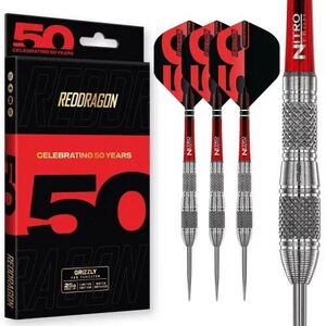 Dart nyíl steel Red Dragon Darts 50 Years - Grizzly 4 25g 90% kép