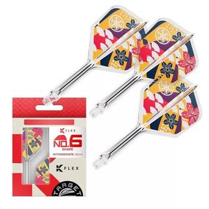 Darts toll és szár egyben, Target Japan K-Flex Zenith, No6 toll és hosszú szár kép